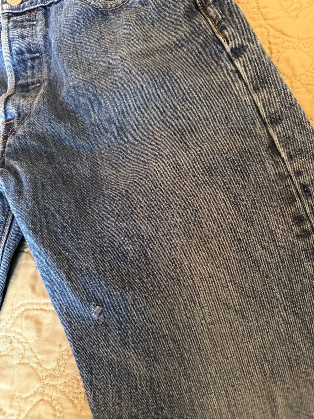 Vintage Levi’s 501 Button Fly Jeans Distressed Grunge 90s Straight Leg USA - Picture 13 of 13